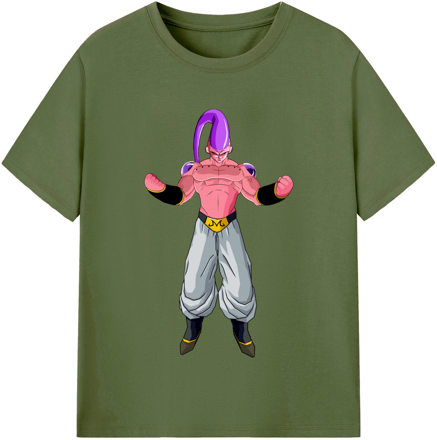 （画像用） ドラゴンボール 魔人ブウ DRAGON BALL Majin Buu 綿100％半袖Tシャツ（フロントプリント）